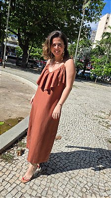 VESTIDO BABADO LYOCELL