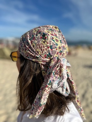 LENÇO TRICOLINE ESTAMPA BLOOM