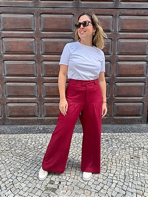 CALÇA LINHO SUSPENDERS