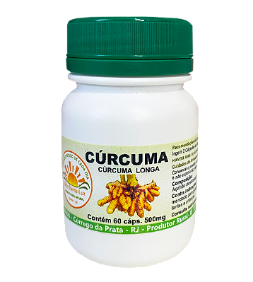 Cúrcuma 500mg frasco com 60 Cápsulas