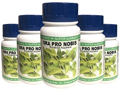 Ora Pro Nobis 500mg 60 Caps Kit com 5 frascos