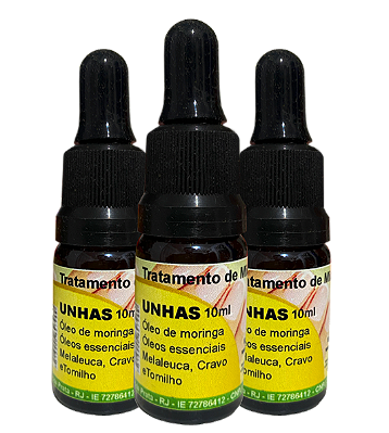 Bela unha antifúngico natural - Kit com 3 frascos