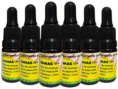 Bela unha 10ml antifúngico natural - Kit com 6 frascos