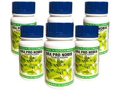 Ora Pro Nobis 500mg - 60 Capsulas - Kit com 6 frascos