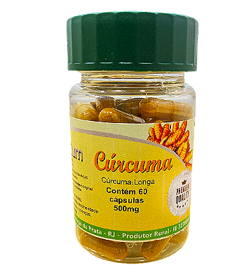 Cúrcuma PREMIUM - 500 mg com 60 Capsulas