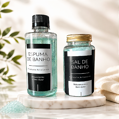 Kit Sais Aromáticos e Espuma de Banho