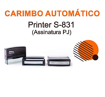 Carimbo Automático Shiny Printer S-831 - 10x70mm (Assinatura PJ)