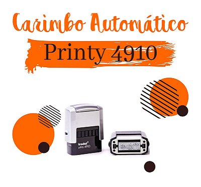 Carimbo Automático Trodat Printy 4910 - 10x27mm