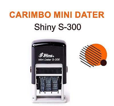 Carimbo Automático Mini datador Shiny Printer S-300 - 3mm