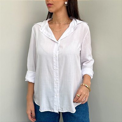 Camisa Feminina Branca Eloá