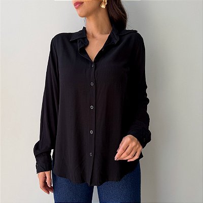 Camisa Feminina Preta Eloá