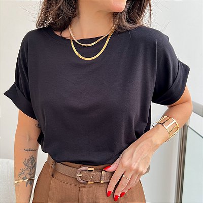 T-shirts Básicas Femininas Cores Primavera