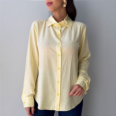 Camisa Feminina Amarelo Manteiga Eloá