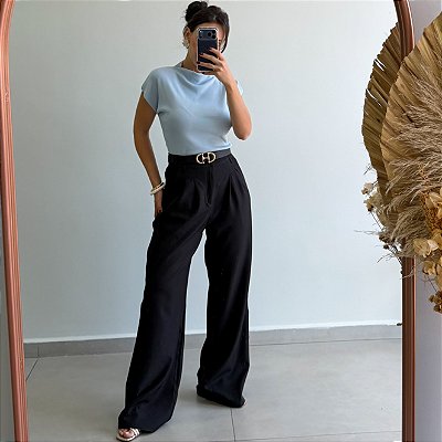 Calça Carolina Alfaiataria Preta