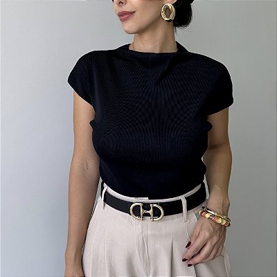 Blusa Modal Marcela Preta