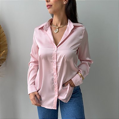 Camisa de Cetim Laís