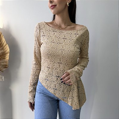 Blusa Rendada Livia