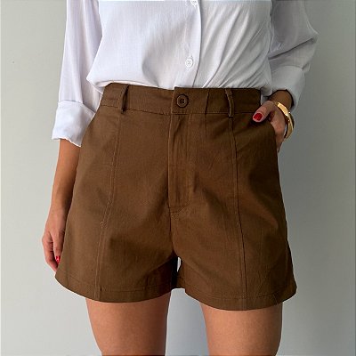 Shorts Taila Marrom
