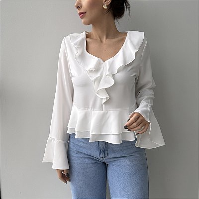 Blusa Alessandra Branca
