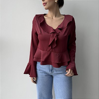 Blusa Alessandra Marsala