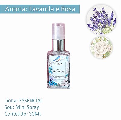 Mini Spray Lavanda e Rosa 30ML