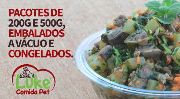 alimentação natural para pets 200g e 500g