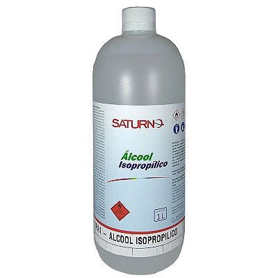 Álcool Isopropilico 1L  - Saturno PARA TRANSFER E SERIGRAFIA Limpeza em geral