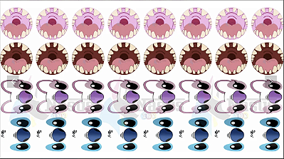 DTF UV - STITCH & ANGEL - BOCA E OLHOS