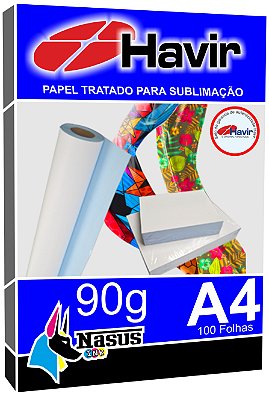 Papel Para Sublimação AZULÃO A4 Havir 90g