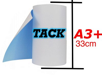 Rolo Bobina Papel para sublimação HAVIR A3+ (33cm x 100m) fundo azul.