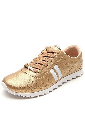 Moleca Tênis Moleca Sport Dourado