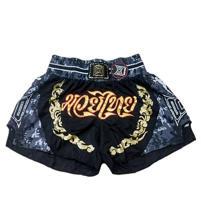 Short Muay thai Estilo Tailandês Ockto Camuflado Digital