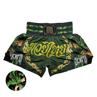 Short Muay Thai Estilo Tailandês Ockto Champions Draco