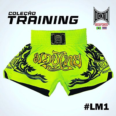Short Muay Thai Estilo Tailandês  Ockto Training  Verde