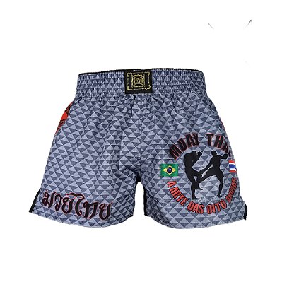 Short Muay Thai Estilo Retrô Ockto Low Kick