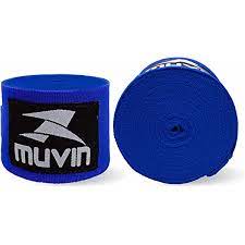 Bandagem Elastica Boxe Muay Thai 5 Metros Azul Muvin