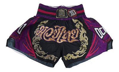 Short Muay Thai Estilo Tailandês Ockto Champion Fênix