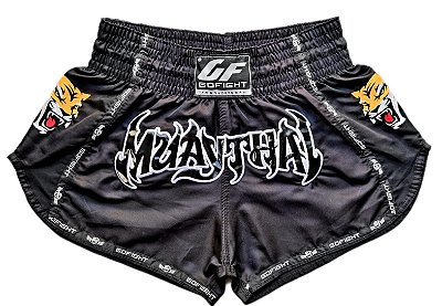 Short Muay Thai Estilo Tailandês Face Tiger Go Fight