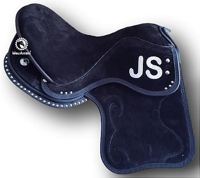 Sela Gel Profissional Vaquejada Camurça Preta