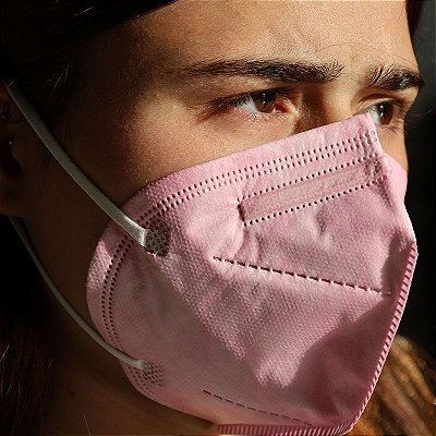 MÁSCARA ROSA N95 / KN95 / PFF2 / FFP2 50 UNIDADES