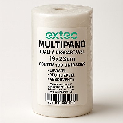 Toalhas descartaveis 19x23 reutilizaveis absorvente 100un