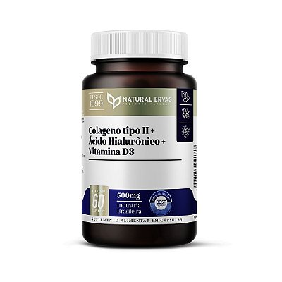 Colágeno tipo II + Ácido Hialurônico + Vitamina D3