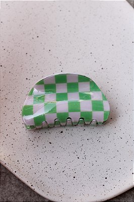 Piranha Arredondada Checkboard Verde