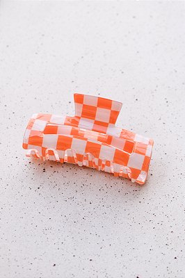 Piranha Retangular Checkboard Laranja