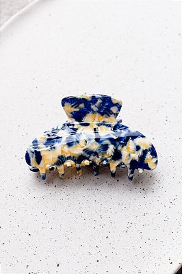 Piranha Meia Lua Marmorizada Azul Marinho