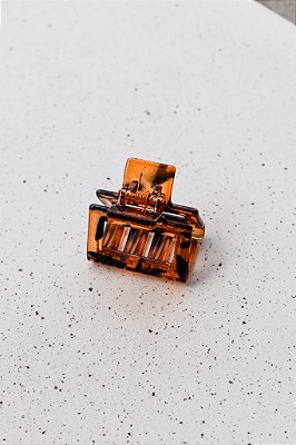 Piranha Mini Quadrada Marrom Transparência