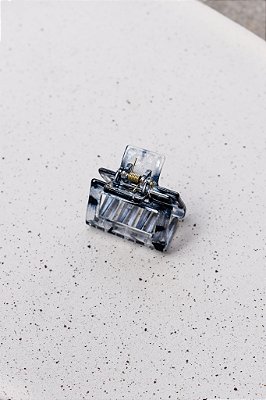 Piranha Mini Quadrada Cinza Transparência
