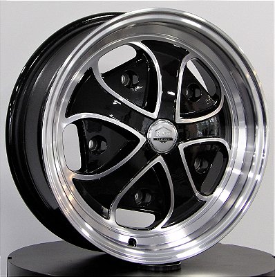 RODA RDW PRETA DIAMANTADA ARO 15x5,5 e 15x6,5 FURAÇÃO 5X205