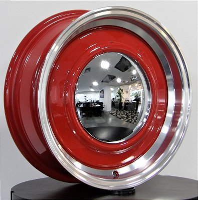 RODA SMOOTHIE VERMELHO DIAMANTADA ARO 15x5,5 e 15x6,5 FURAÇÃO 4x130
