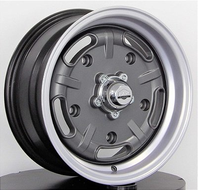 RODA SPEED MASTER GRAFITE DIAMANTADO FOSCO ARO 15x4,5 e 15x6,5 FURAÇÃO OS (5X205)